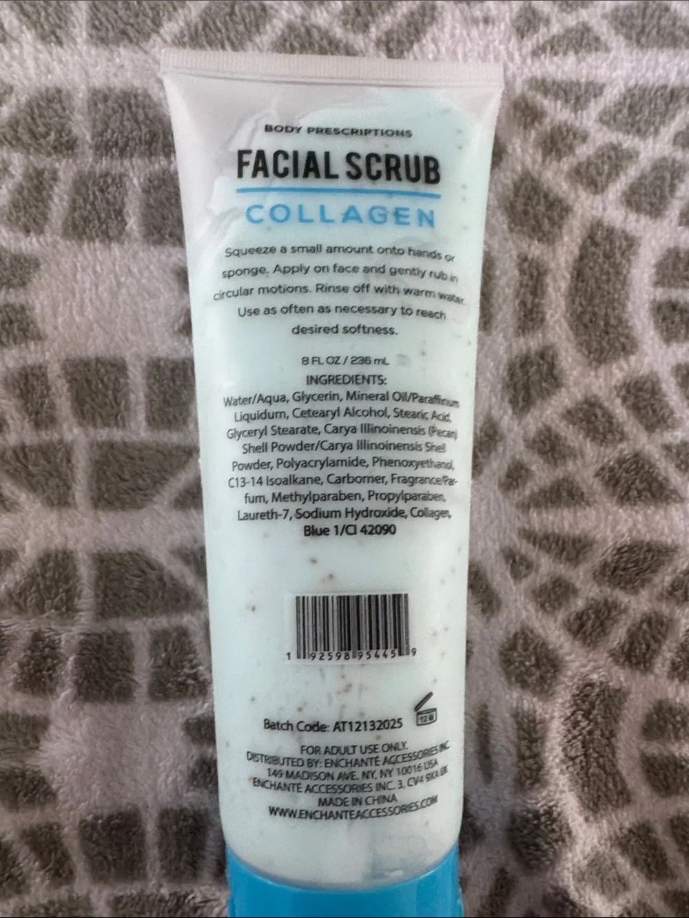 Body Prescriptions Collagen Exfoliating Facial Scrub - Light Blue